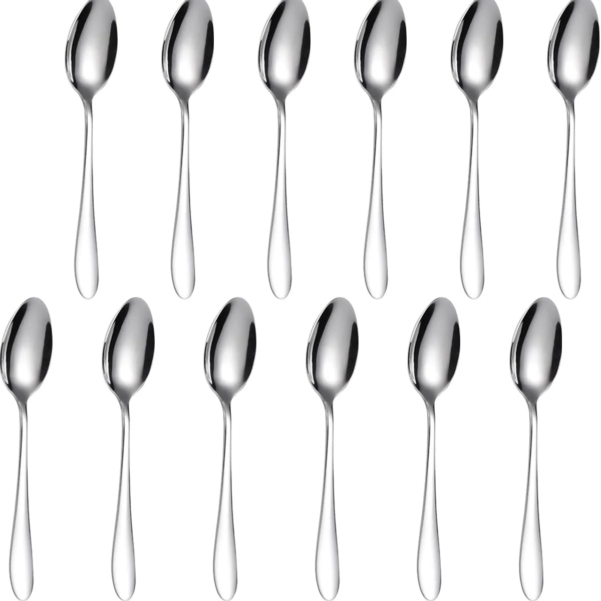Ложка столова з нержавіючої сталі, набір 12 штук, розмір 20,50 см, фото №9