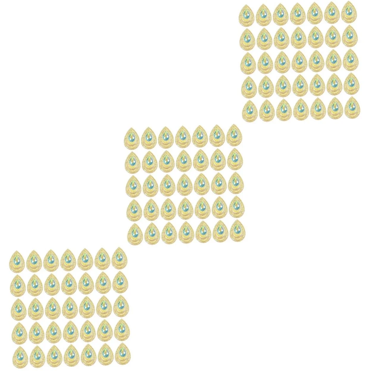 Стрази Крапля Lurrose. Золоті, фото №1