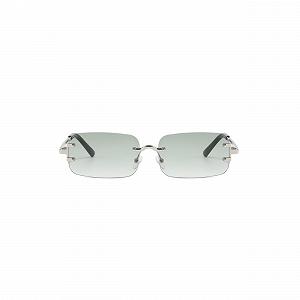 Сонцезахисні окуляри Retro Rectangular Frameless Fashion для чоловіків та жінок synthetic.ua - Фото 1