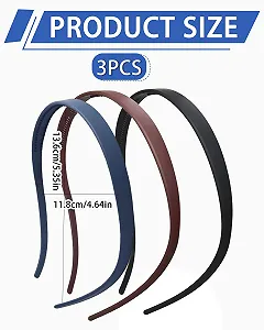 Обруч Serrated Тонкий для волос, матовый, антискользящий synthetic.ua - Фото 1