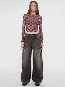 Топ Сітка GUESS Originals з принтом Ravishing Red Multi, маленький synthetic.ua - Фото 1