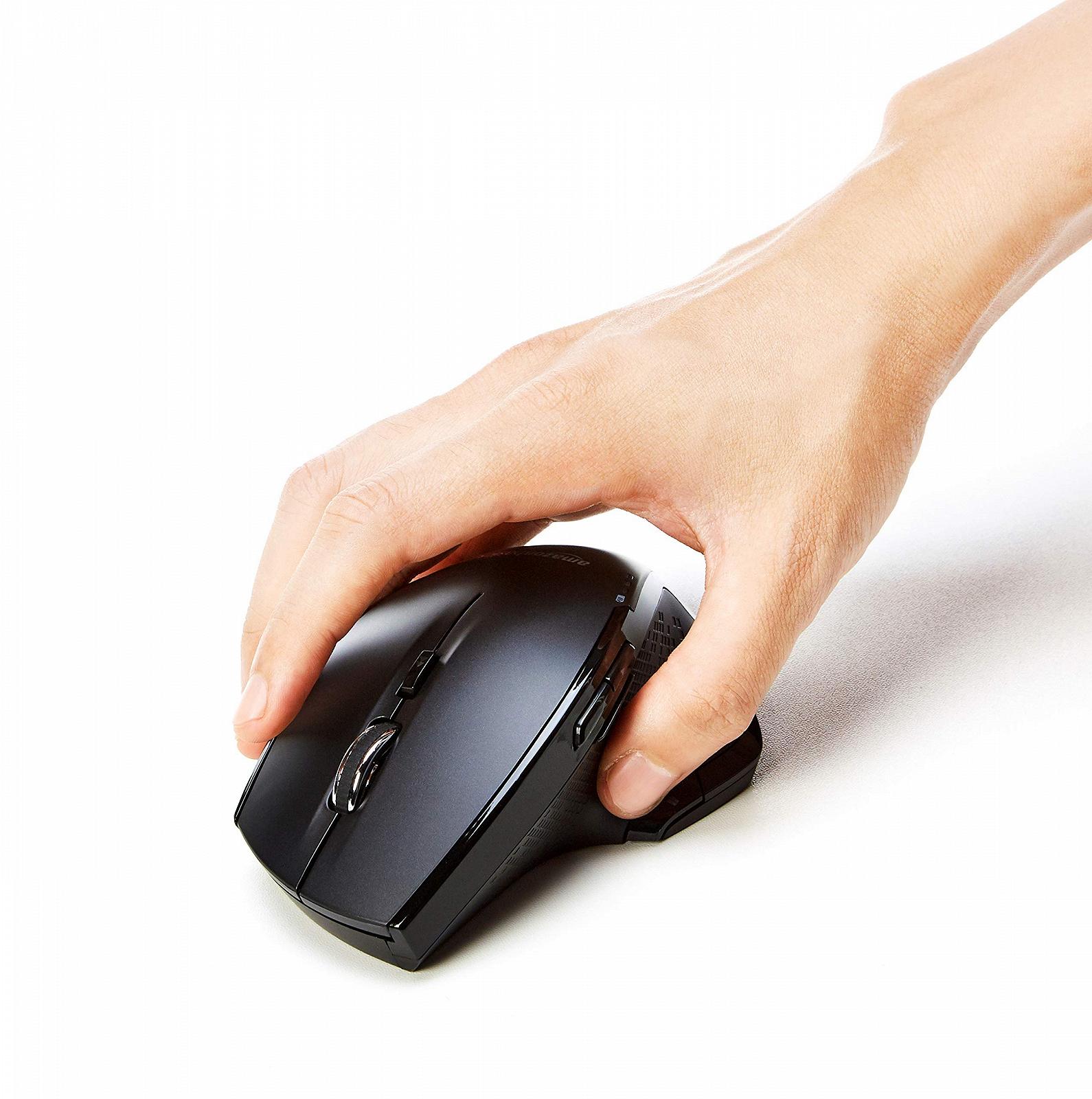 Мышь Беспроводная Amazon Basics Эргономичная, с быстрой прокруткой, Обычный размер, Черный, фото №6