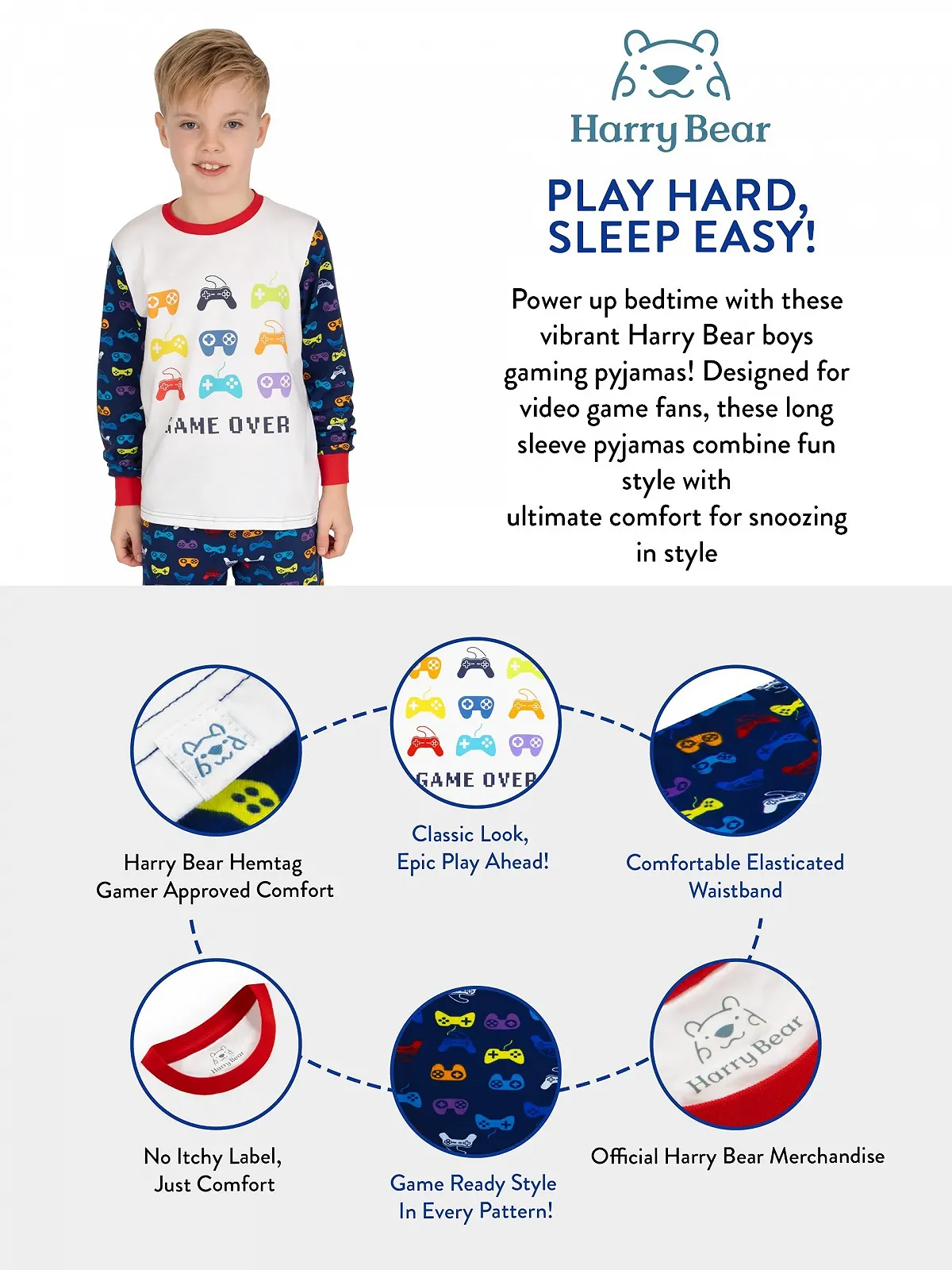 Піжама Harry Bear Ігрова для хлопчиків, фото №7