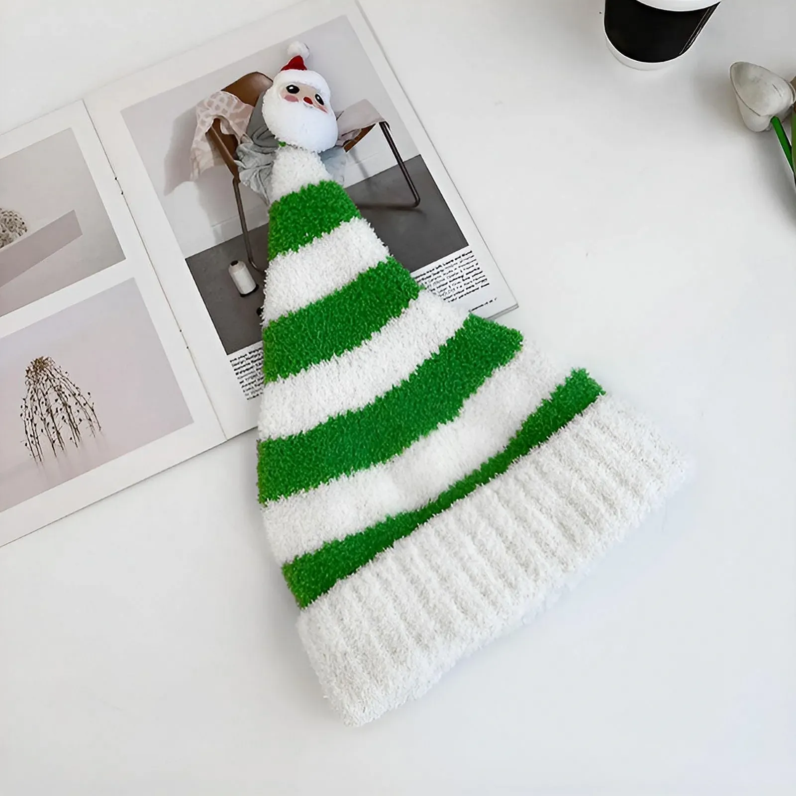 Різдвяна шапка В'язана, фото №8