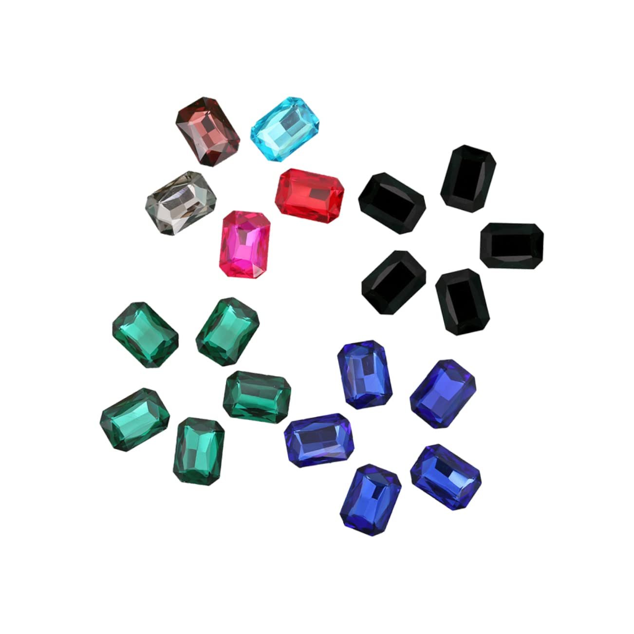 Набір Стразів Octagonal Різнокольоровий, 50 шт, фото №1