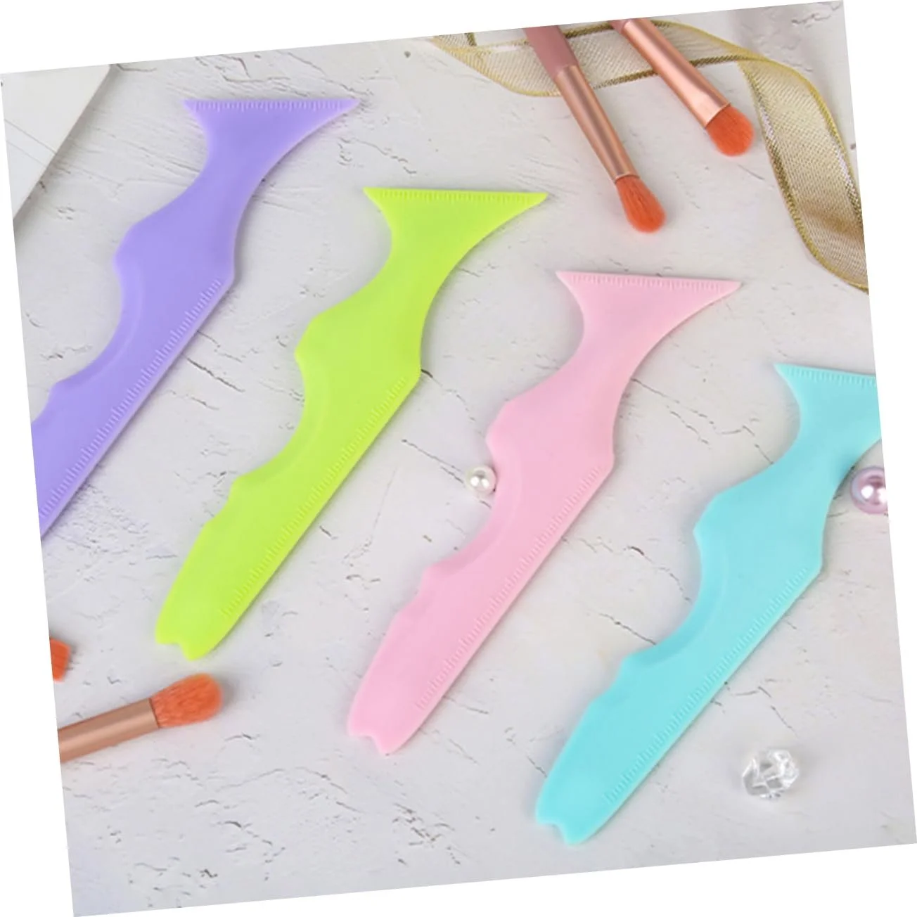 Трафарет для брів MAGICLULU Силіконовий Набір 3 шт., фото №4
