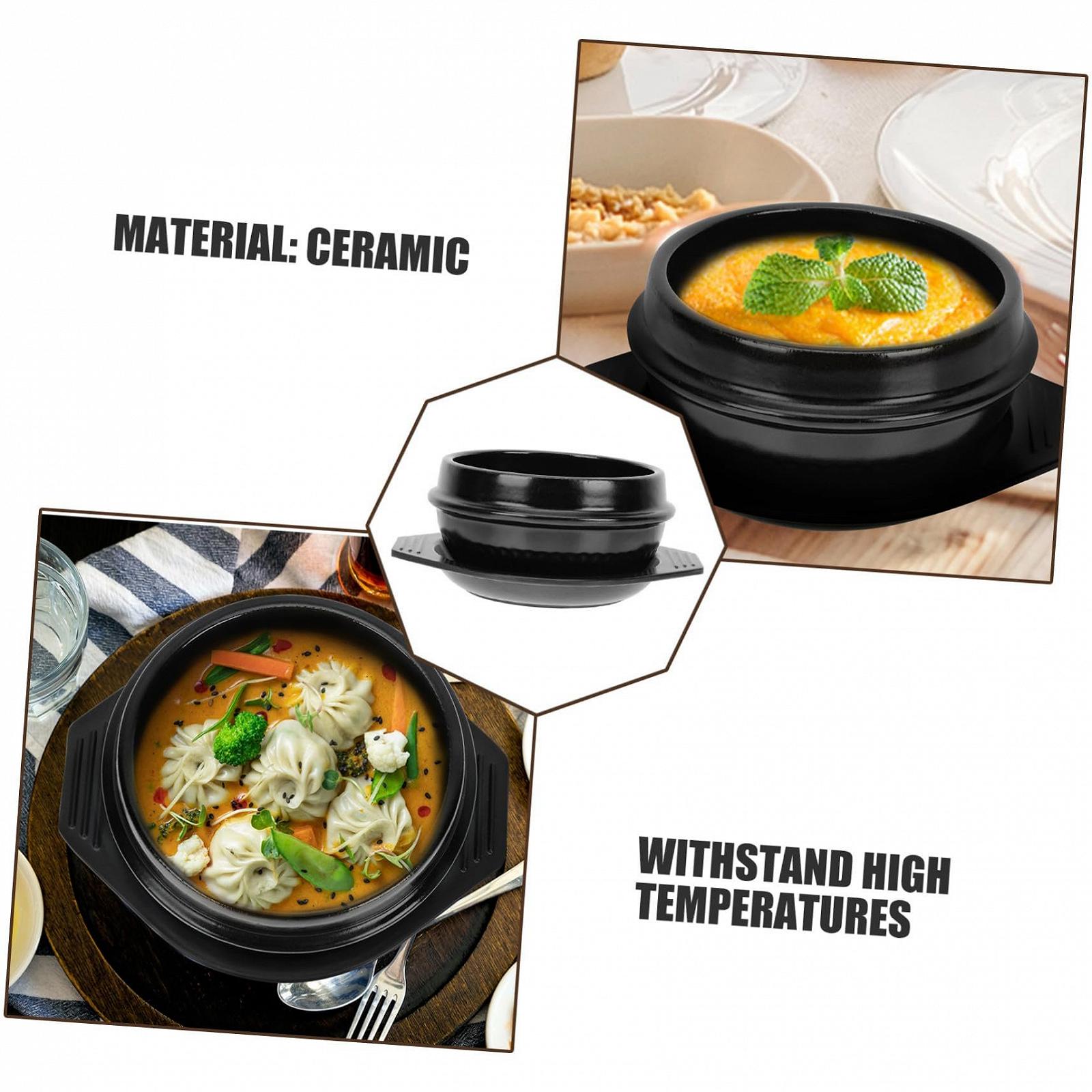 Керамічний горщик Gadpiparty Термостійкий з підставкою Корейський стиль, фото №7 Керамічний горщик Gadpiparty Термостійкий з підставкою Корейський стиль, фото №7