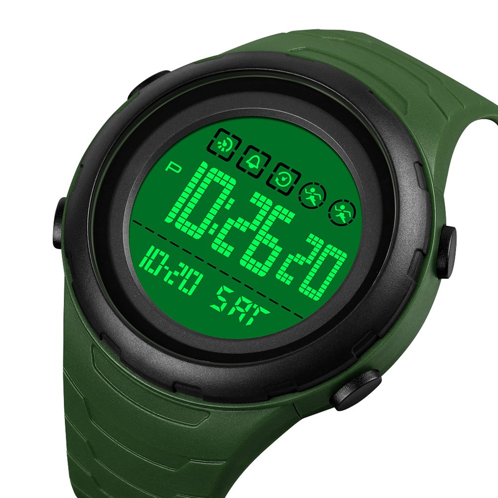 Годинник Skmei 1674 Army Green-white, фото №3