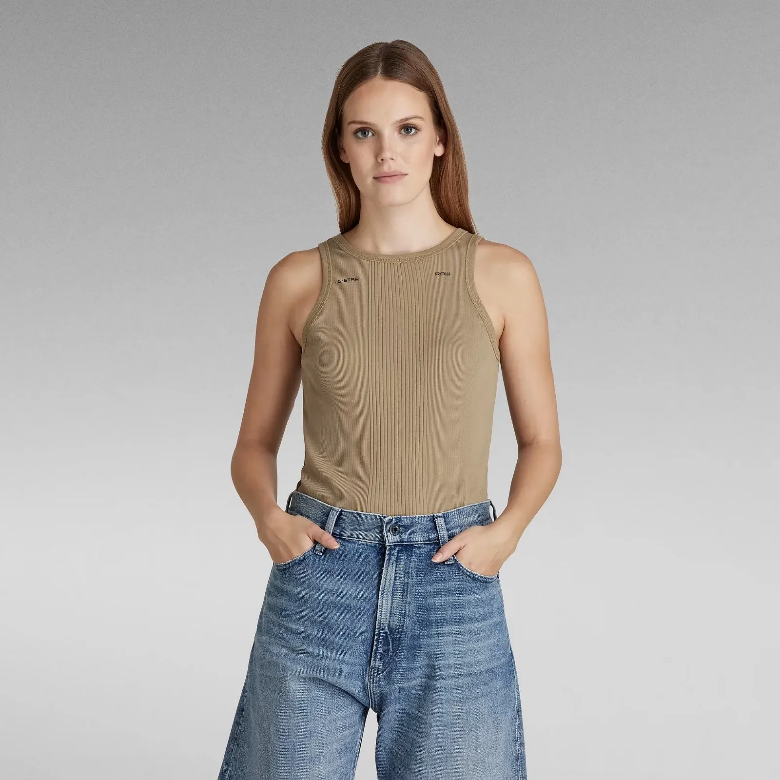 Женская майка G-Star RAW Engineered Rib Tank Top - S, фото №1