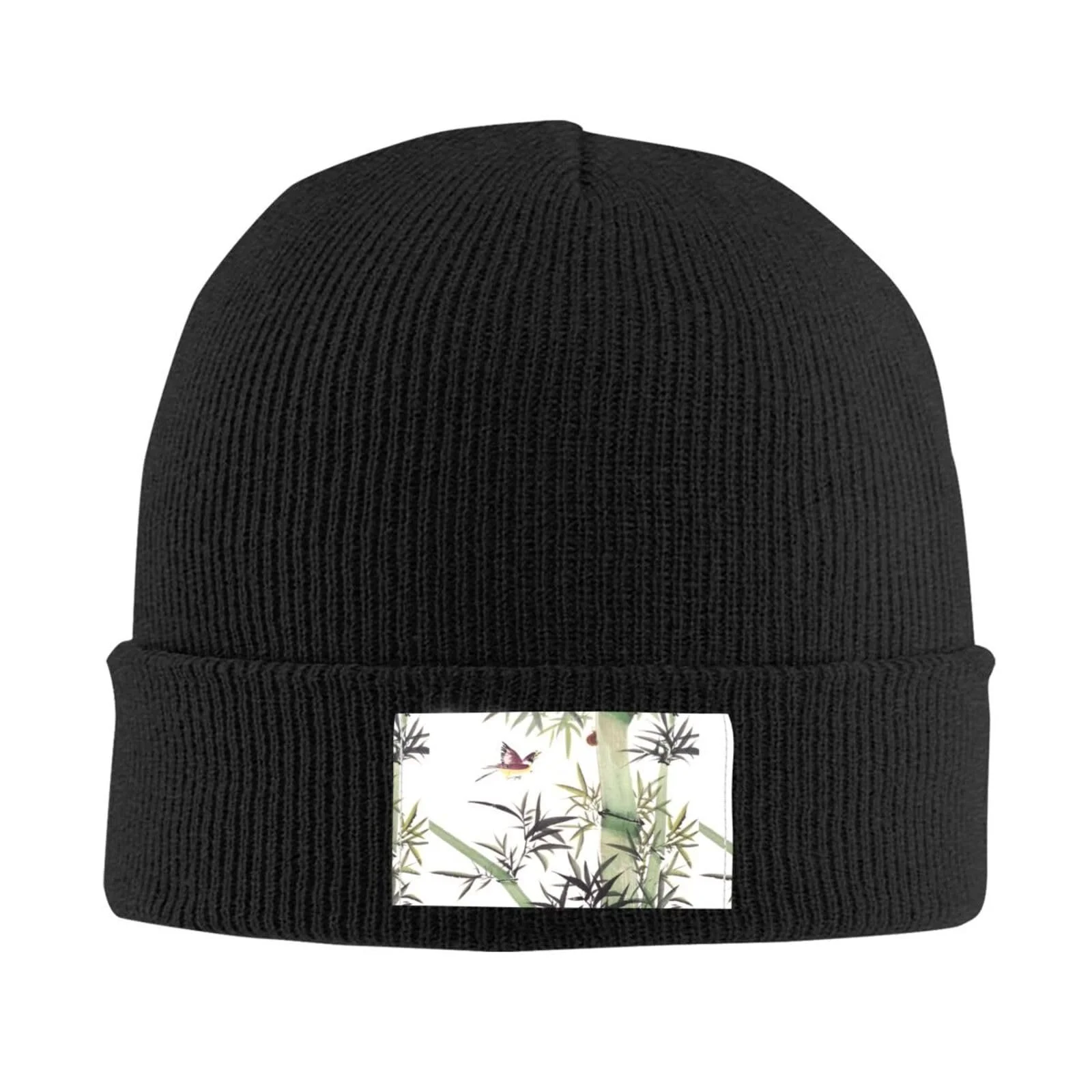 Шапка Jbyjbx з бамбукового волокна, з малюнком птахів, осіння, зимова, повсякденна, фото №2