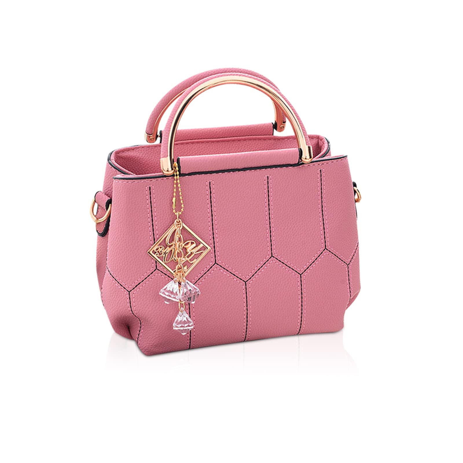 Сумка з ручкою зверху NICOLE & DORIS Маленька Рожева, фото №1