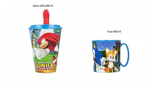 Набор детский ALMACENESADAN Sonic 350 мл и Чашка с трубочкой 430 мл synthetic.ua - Фото 1