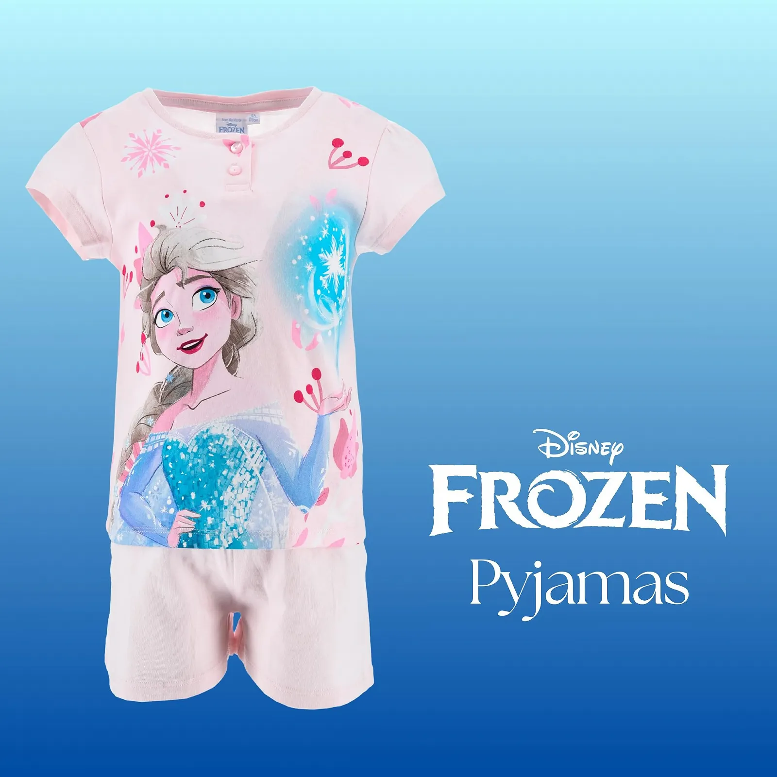 Піжама Disney Frozen для дівчат, футболка та шорти, фото №3 Піжама Disney Frozen для дівчат, футболка та шорти, фото №3