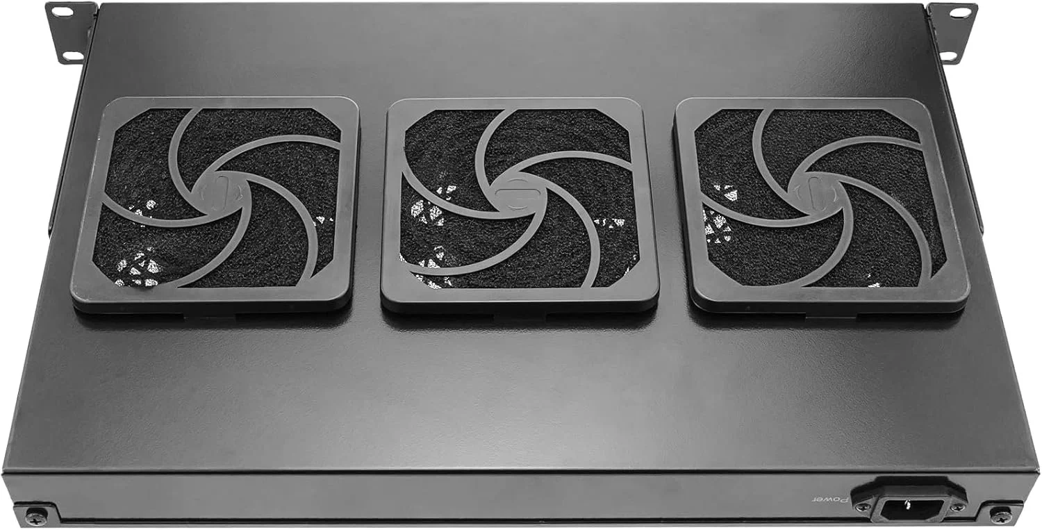 Вентиляционный комплект Cablematic 19'' U1/ 3/120mm / Black, фото №4