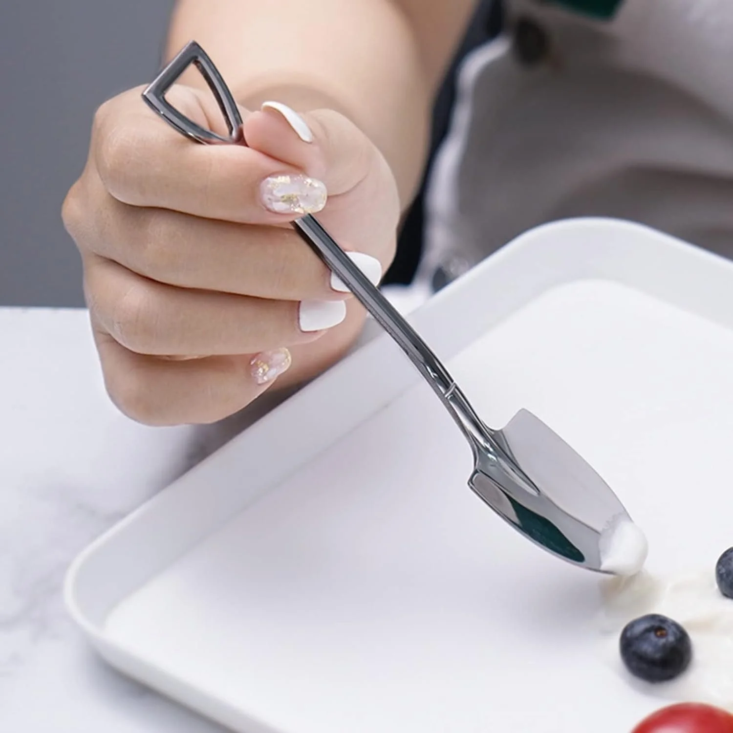 Набір з 8 ложок у формі лопати, фото №6