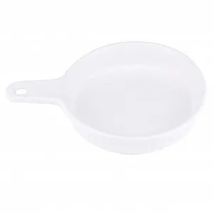 Купити Форма для запікання Gatuida керамічна кругла з ручкою біла - Фото 1 Форма для запікання Gatuida керамічна кругла з ручкою біла - Фото 1