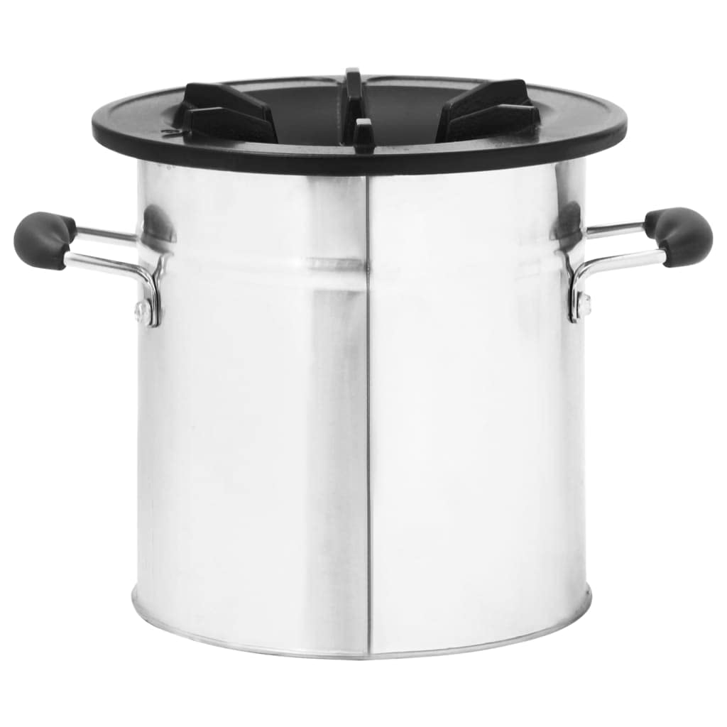 Пічка vidaXL Camping Oven Срібний Нержавіюча сталь 45.5 x 33 x 25.5 см, фото №6 Пічка vidaXL Camping Oven Срібний Нержавіюча сталь 45.5 x 33 x 25.5 см, фото №6