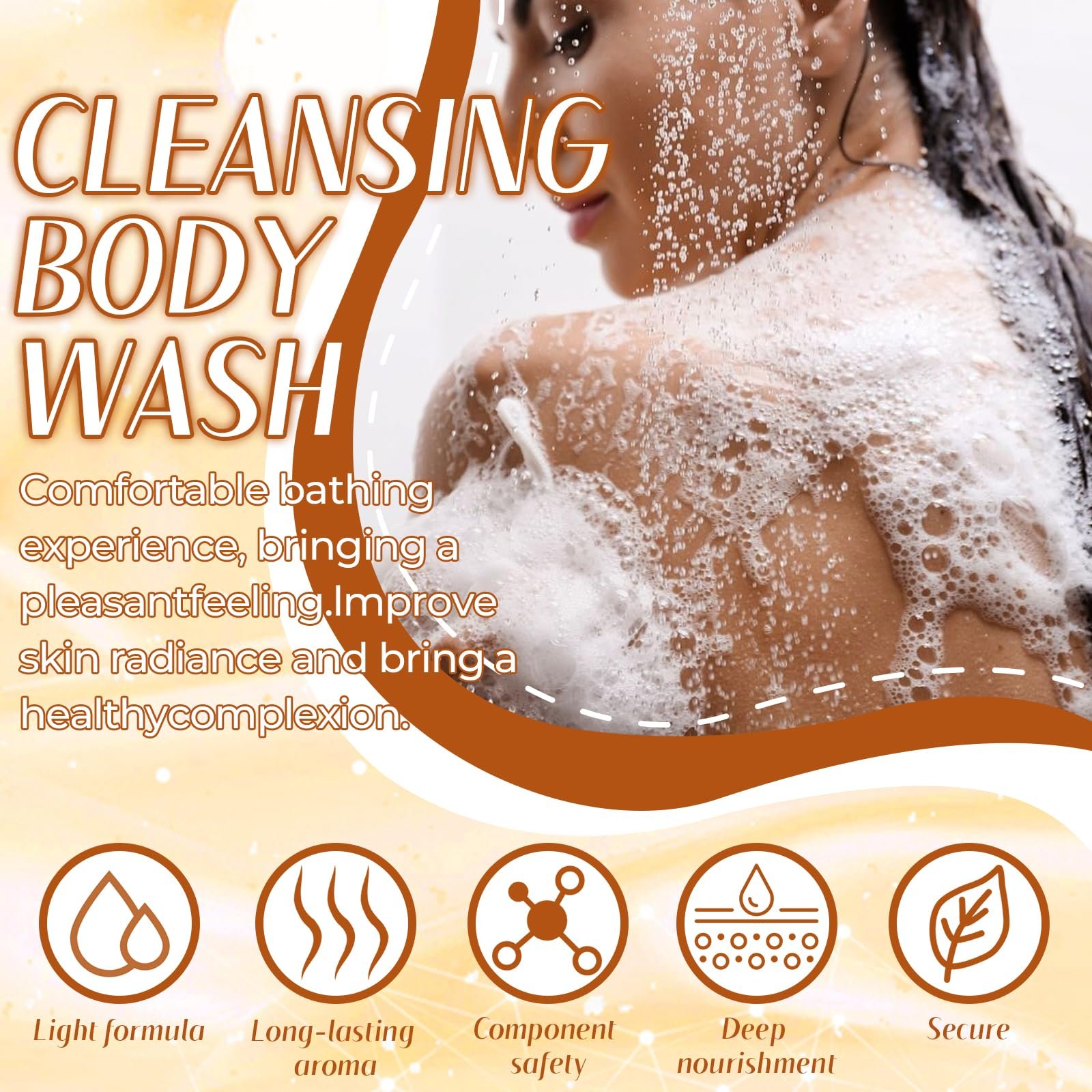 Гель для душа Revitalising с экстрактом женьшеня увлажняющий и бодрящий 100 мл, фото №3