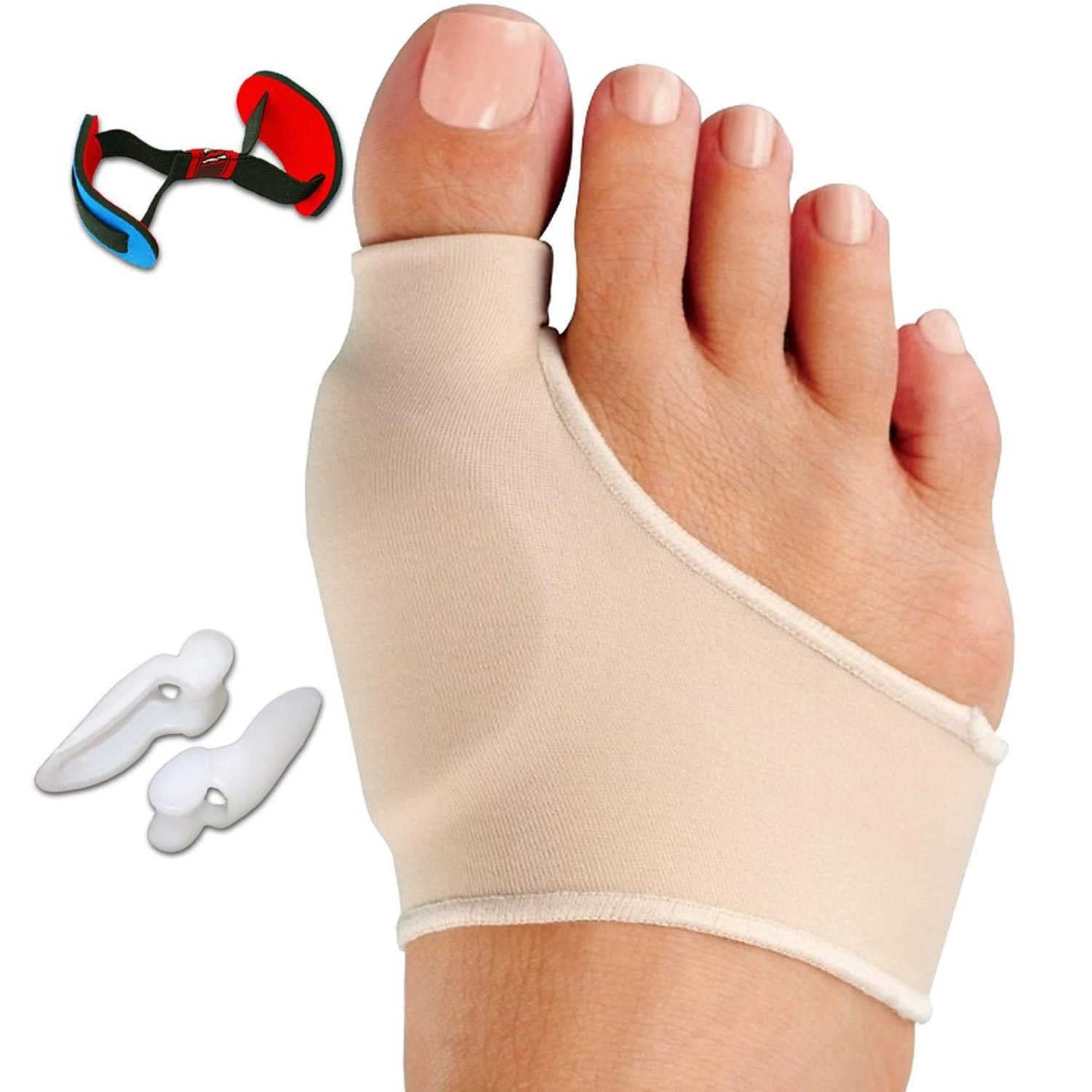 Пов'язка для великого пальця стопи TMXKOOK, 9 шт., коректор вальгусної деформації з гелевою подушечкою, фото №1 Пов'язка для великого пальця стопи TMXKOOK, 9 шт., коректор вальгусної деформації з гелевою подушечкою, фото №1