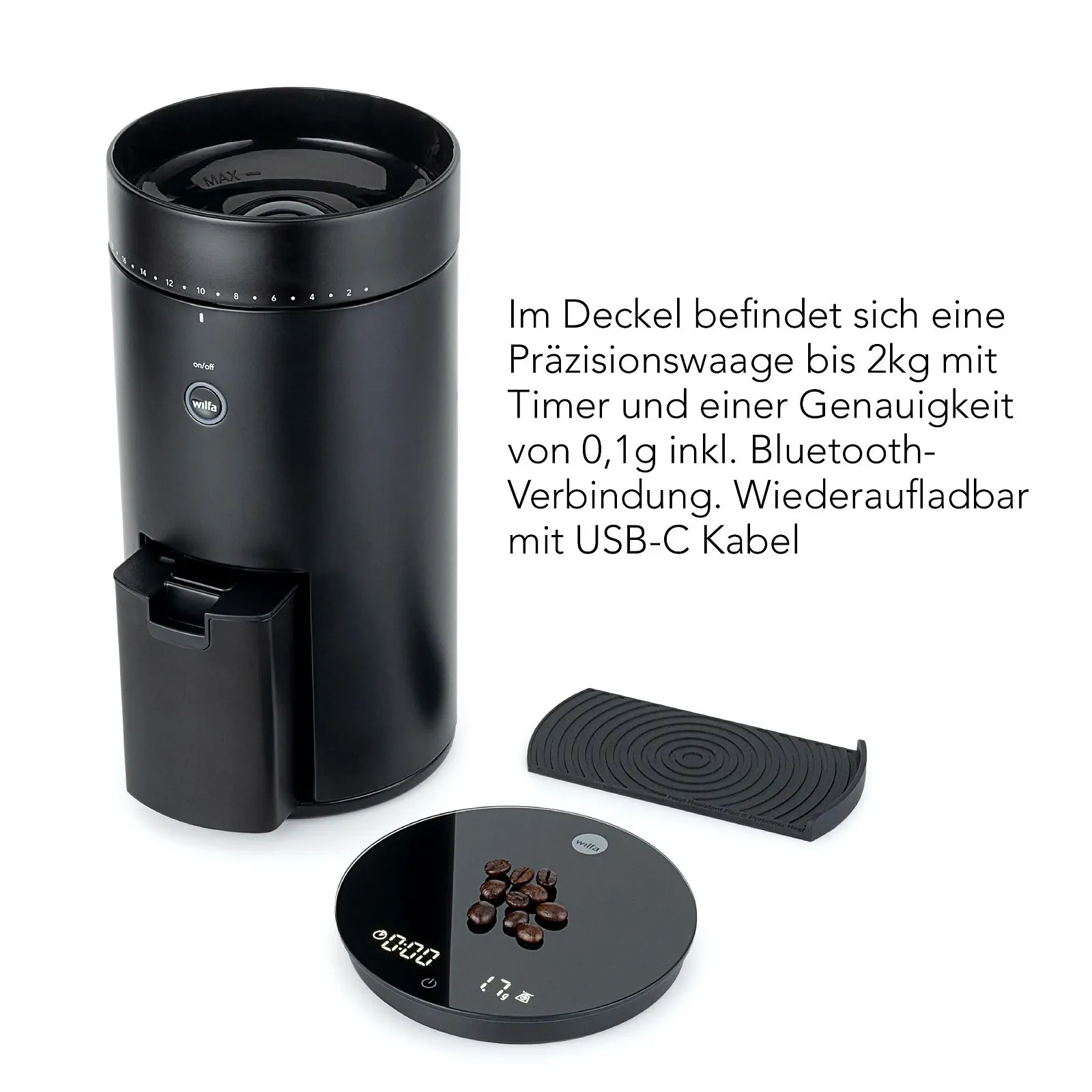 Кофемолка Wilfa SVART UNIFORM+ Электрическая 58 мм Черный, фото №6