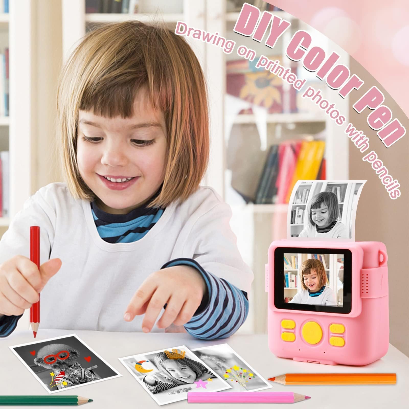 Термобумага для детских камер мгновенной печати 5 рулонов 4 x 2,2 дюйма White, фото №3