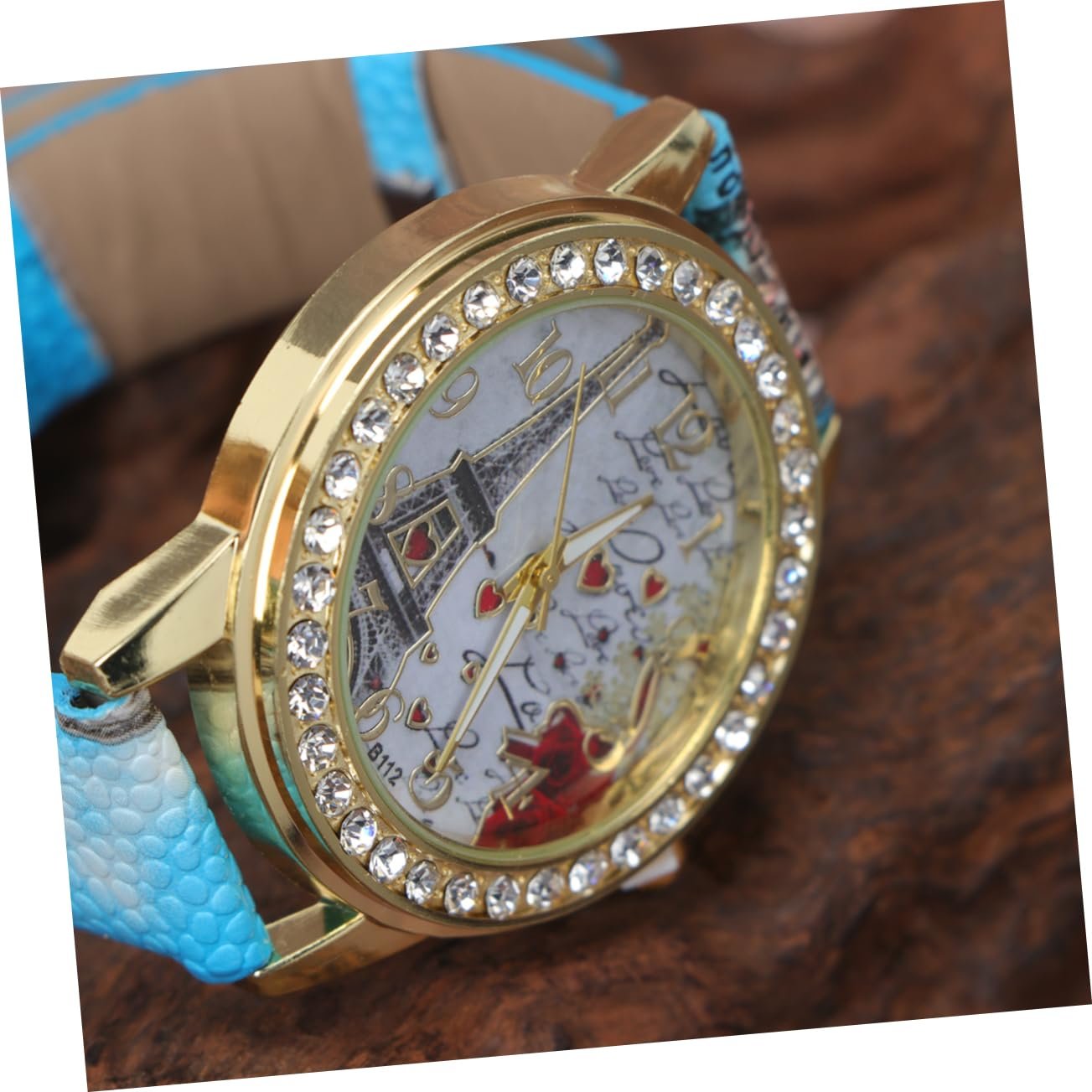 Часы VALICLUD Повседневные Женские Дизайн Сердце Стразы Регулируемый Ремешок, PU, стекло и нержавеющая сталь, Без драгоценных камней, фото №4 Часы VALICLUD Повседневные Женские Дизайн Сердце Стразы Регулируемый Ремешок, PU, стекло и нержавеющая сталь, Без драгоценных камней, фото №4