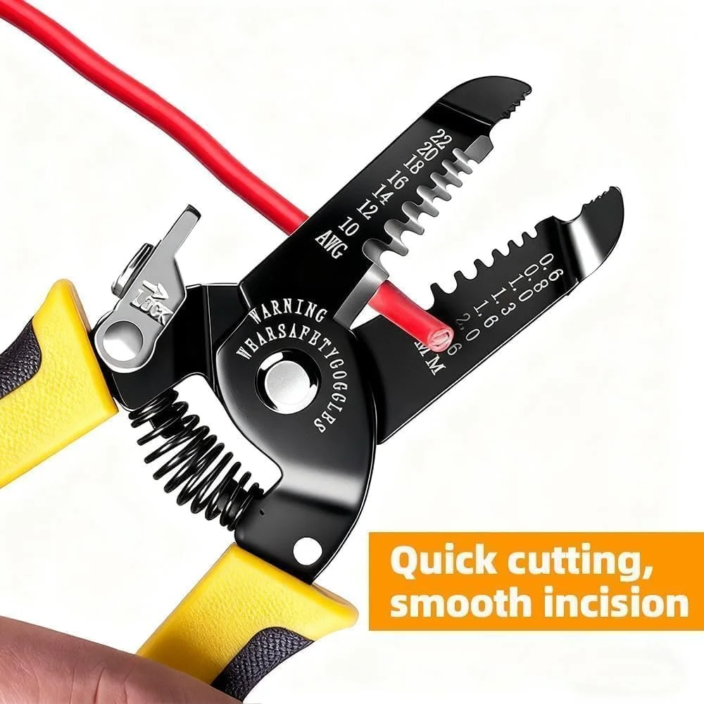 Стриппер 10-22AWG 7 в 1 многофункциональный Two-tone, фото №6