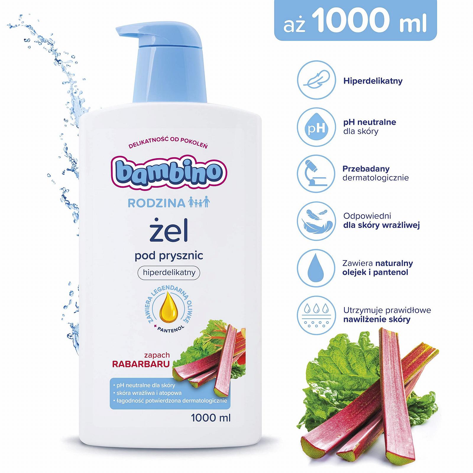Гель для душу Bambino Famille 1000 мл, фото №2 Гель для душу Bambino Famille 1000 мл, фото №2