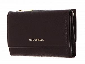 Кошелек Coccinelle Metallic Soft 12cc 14 см, Cola, Casual - Фото 1