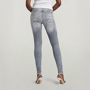 Женские джинсы G‑Star 3301 Skinny Elto Black Superstretch Glacier Grey - 27 synthetic.ua - Фото 1