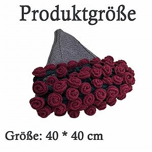 Покривало Букет, Квіткова ковдра, 40 x 40 см, винно-червоний synthetic.ua - Фото 1