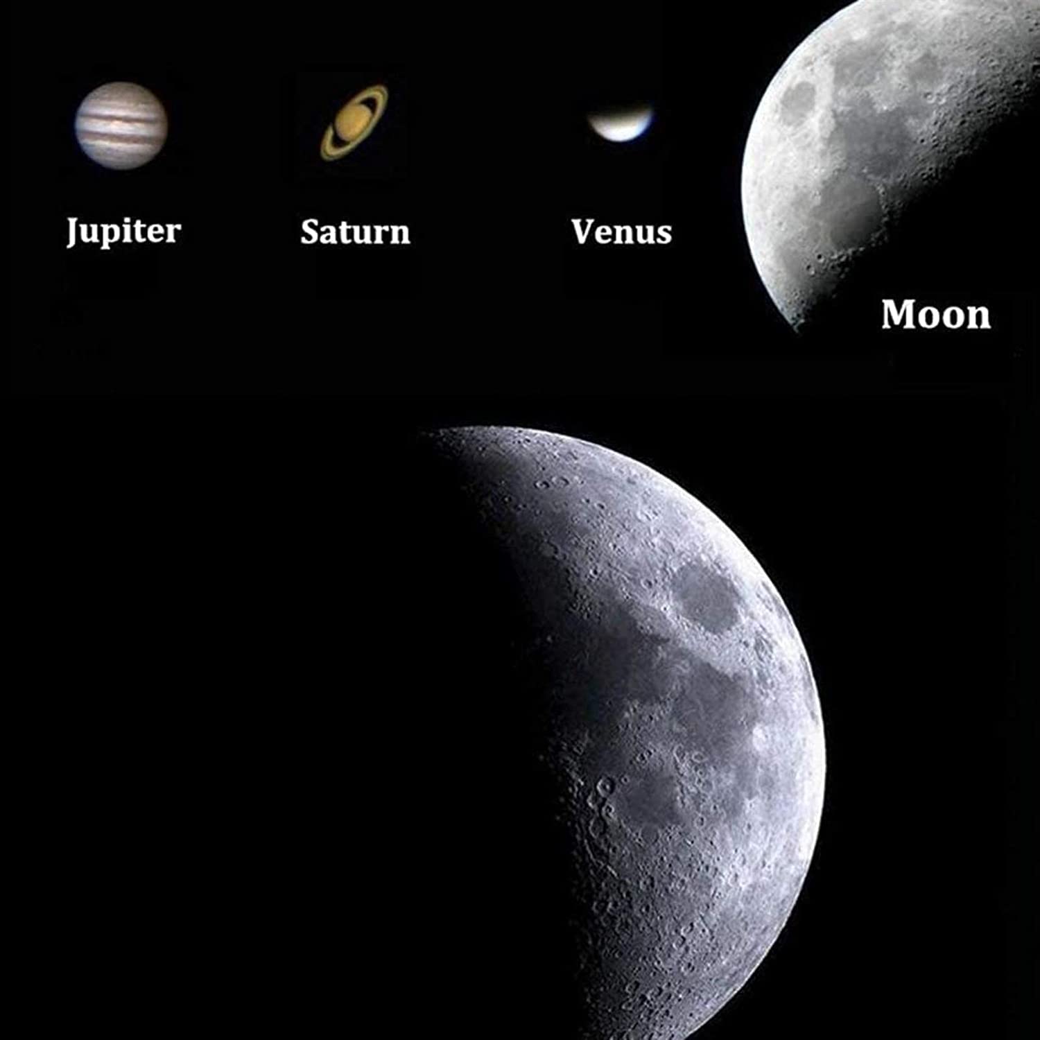 Телескоп SPUZZO Refraktor-телескоп Професійний HD 525-кратний зум для спостереження за космосом, фото №3 Телескоп SPUZZO Refraktor-телескоп Професійний HD 525-кратний зум для спостереження за космосом, фото №3