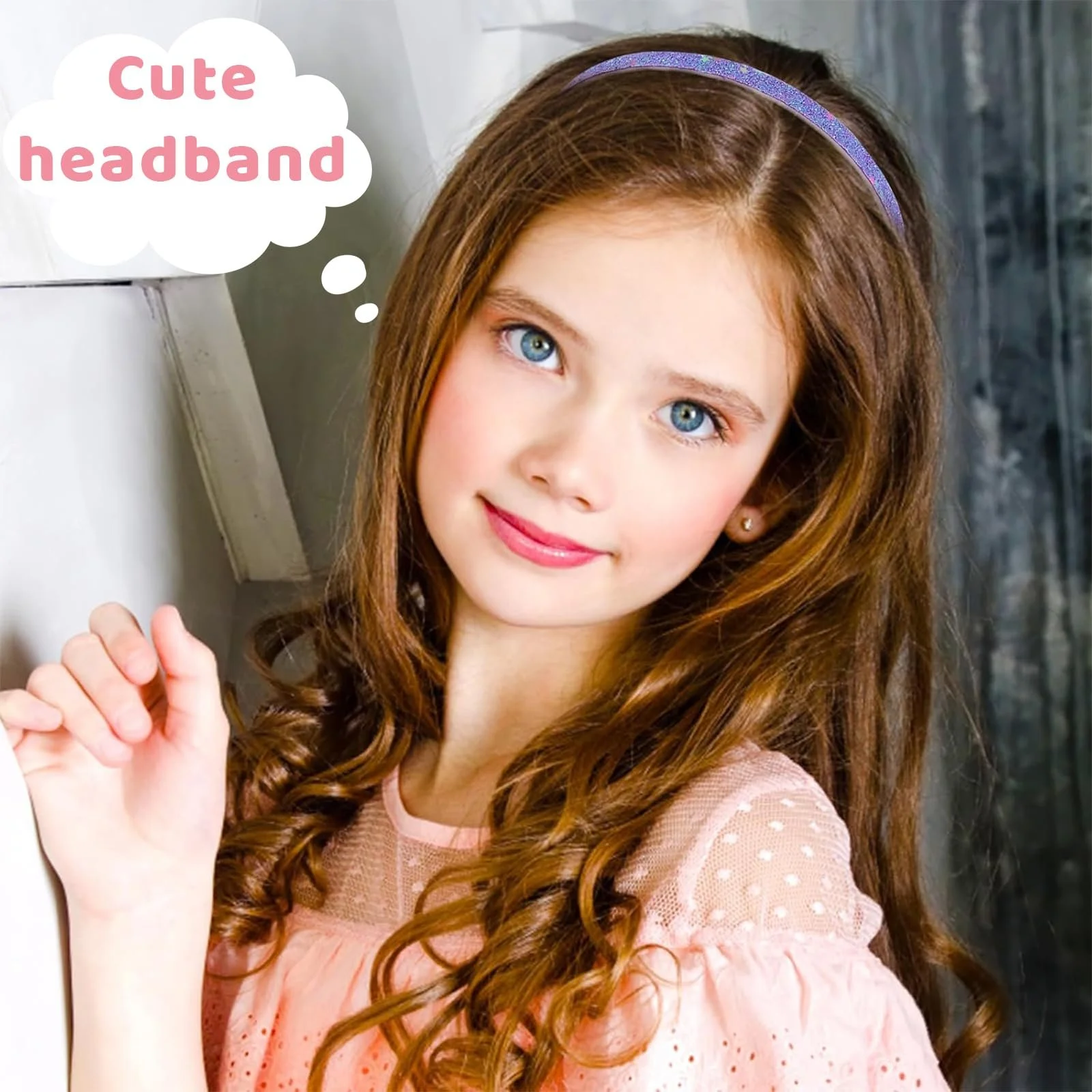 Набір обручів на голову для дівчаток, 5 шт, різнокольорові, фото №5