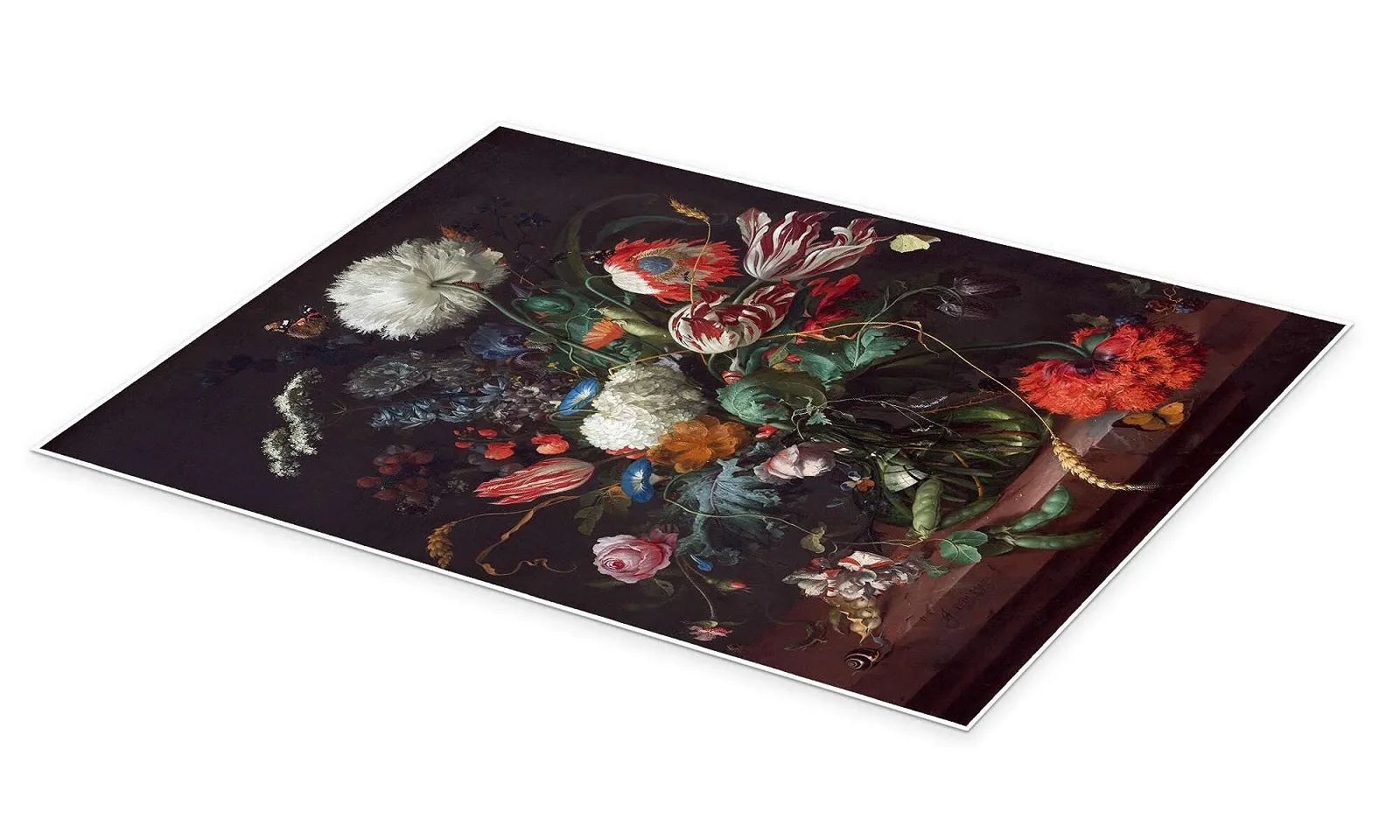 Постер Jan Davidsz de Heem Vase with Flowers 90 x 120 см, фото №2