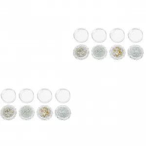 Украшения для ногтей MAGICLULU 2 Набора Декоративное искусство для ногтей 3d для ногтей Аксессуары для ногтей Смешанные стили Декор для ногтей Аксессуары для ногтей 4 коробки * 2 - Фото 1