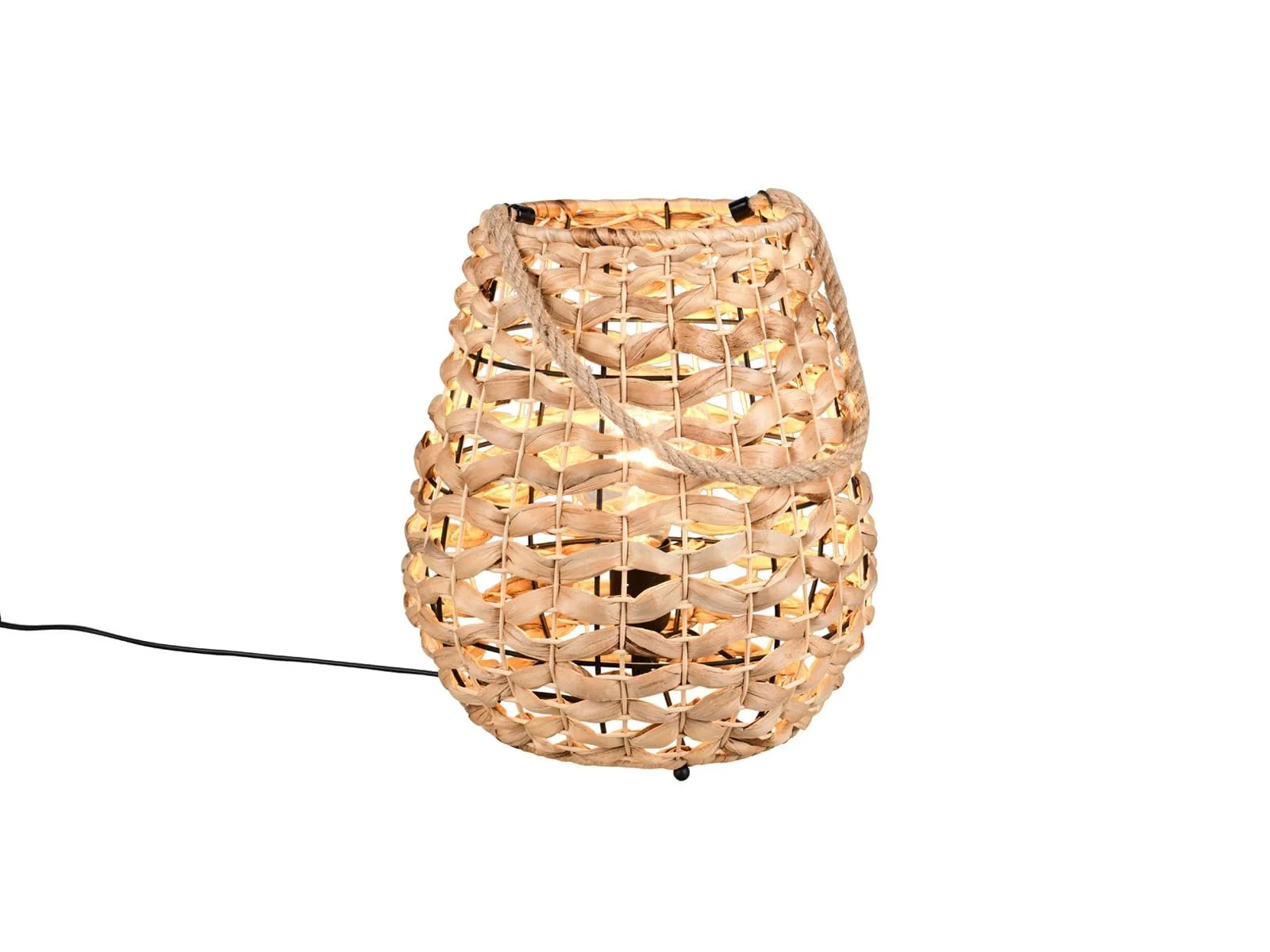 Настільна лампа Абажур з водяного гіацинта Висота 55 см E27 LED Діммована, фото №1