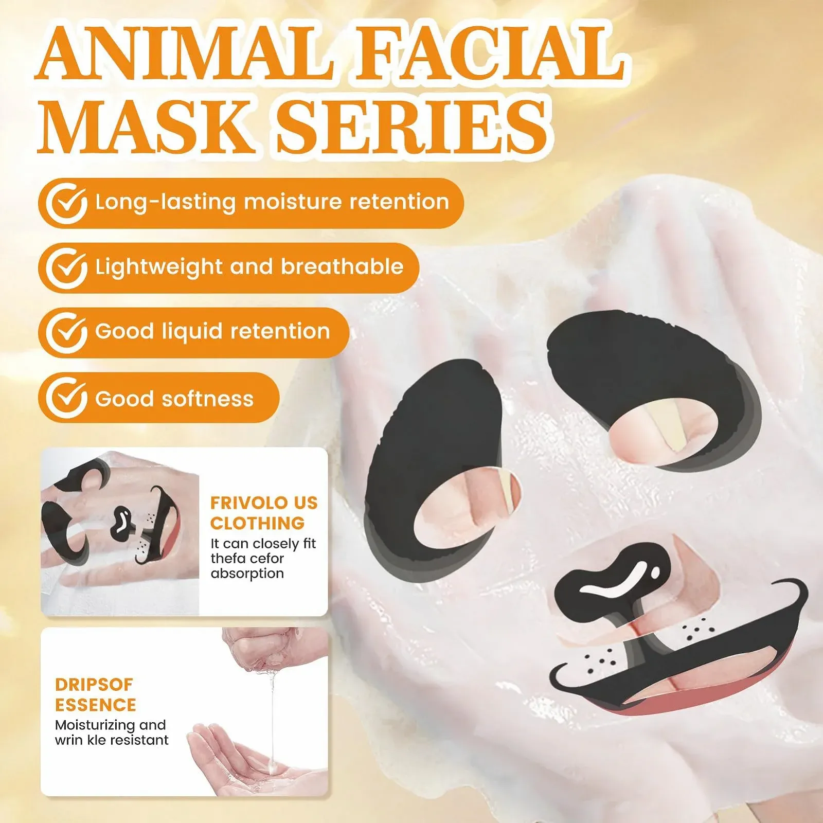 Набор детских масок для лица 9 шт. Маска для лица детская Регулирование жирности, увлажнение и питание, фото №5