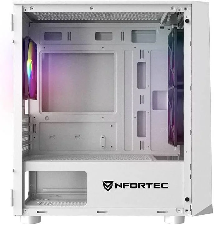 Корпус для ПК Nfortec DYS / Mid Tower / ARGB / Закаленное стекло / Без БП / Белый, фото №4