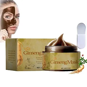 Корейская маска-пленка для лица с женьшенем Hana, маска для лица с женьшенем Hana, корейская маска-пленка для лица, маска для лица против морщин и старения для удаления черных точек, эффект против морщин, осветление (1 шт.) - Фото 1