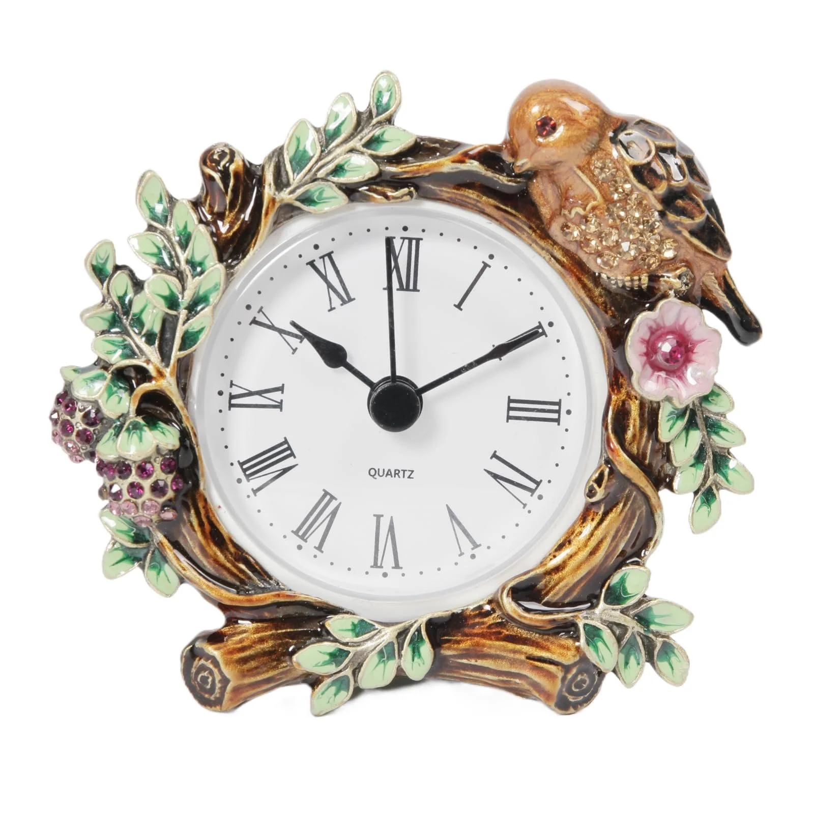 Настольные часы thewense Цветочные Декоративные Античное золото, фото №1