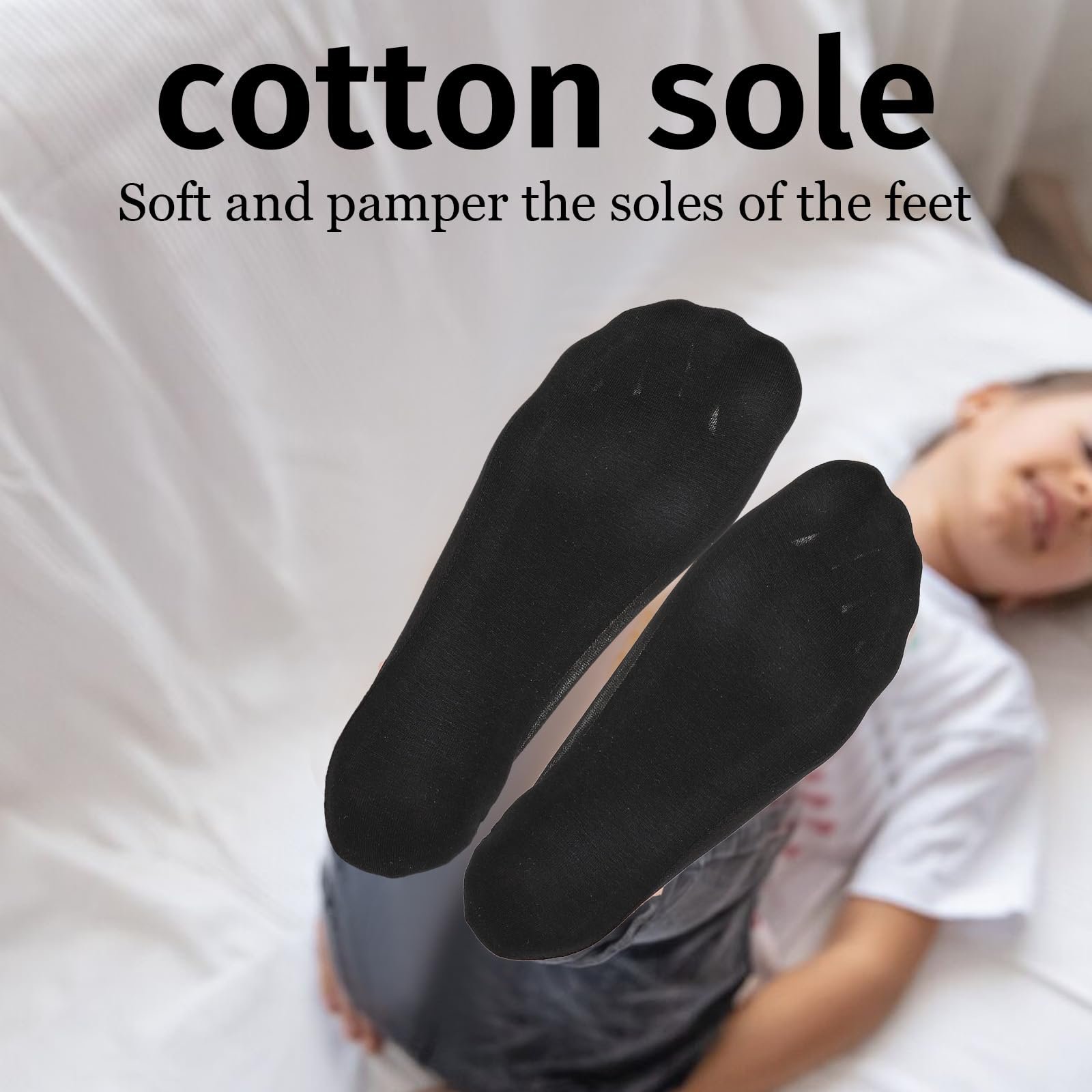 Носки-подследники Molain Хлопковые носки-балетки, Носки для кроссовок, Женские носки для тренировок, Невидимые носки для тренировок, Нескользящие полуноски - 6 пар, фото №3