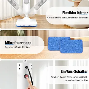 Паровая швабра Shark 400 мл 2 насадки для твердых полов и ковров synthetic.ua - Фото 1