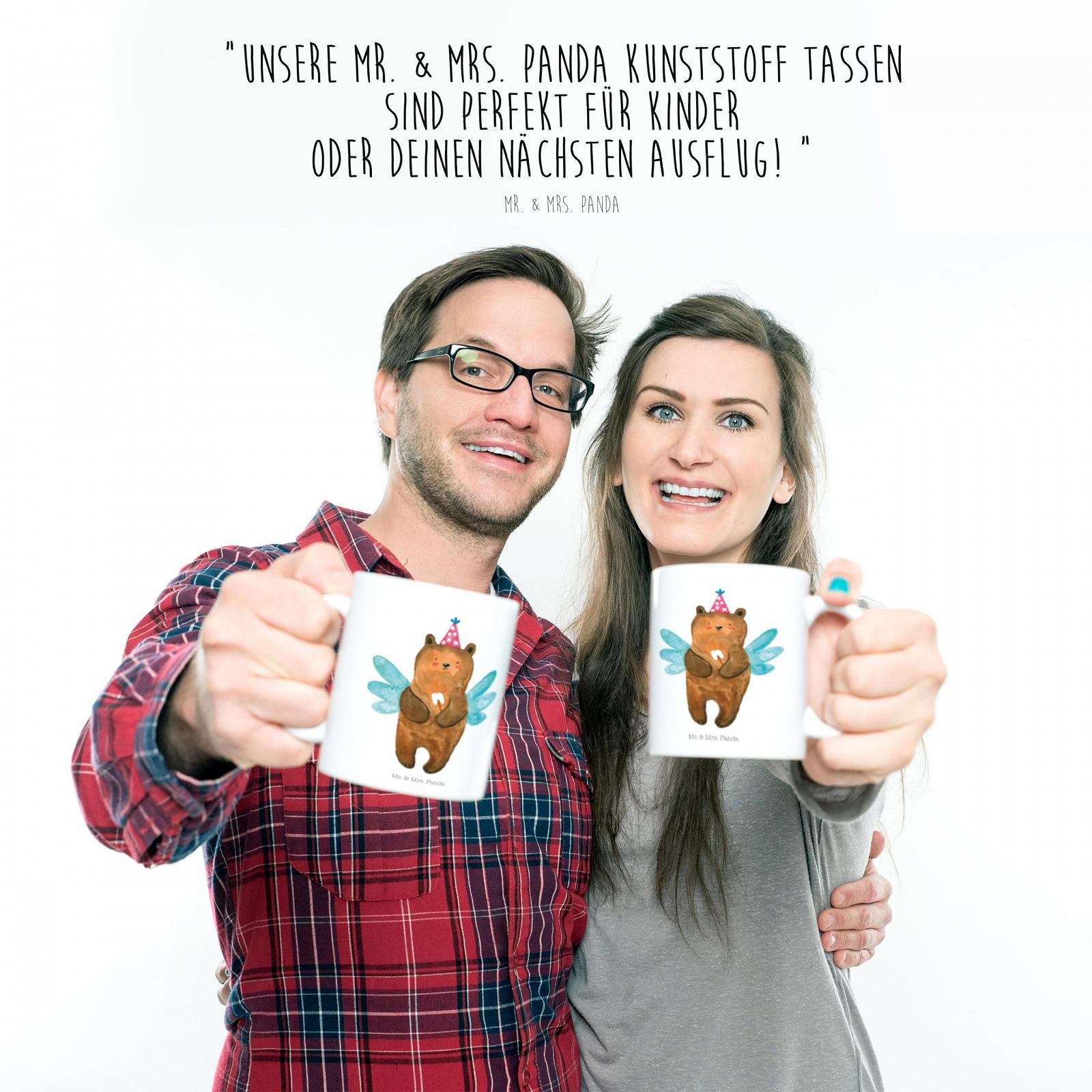 Детская кружка Mr. & Mrs. Panda Мишка Зубная фея Подарок Плюшевый мишка Кружка для питья Первый зуб Кружка для кемпинга Небьющаяся кружка, фото №6