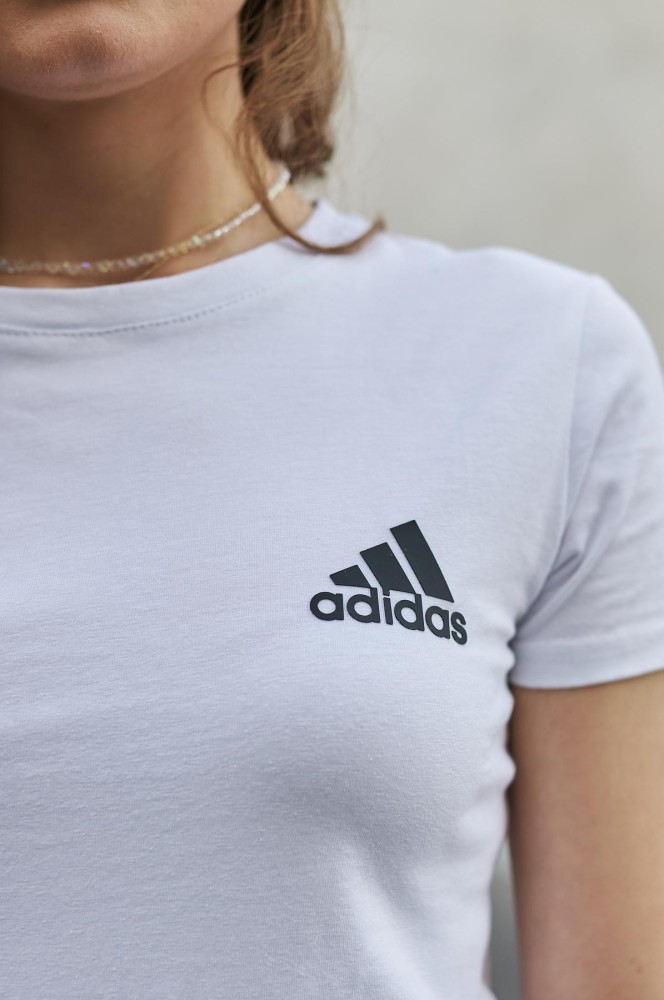 Жіноча футболка Adidas біла, фото №4