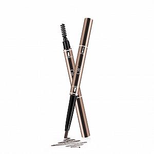 Карандаш для бровей Minkissy Professional Водостойкий Черный synthetic.ua - Фото 1