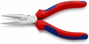 Плоскогубцы Knipex 25 05 160 SB, хромированное покрытие, с мягкой ручкой, многоцветные, 160 мм цена на synthetic.ua - Фото 1 Плоскогубцы Knipex 25 05 160 SB, хромированное покрытие, с мягкой ручкой, многоцветные, 160 мм synthetic.ua - Фото 1