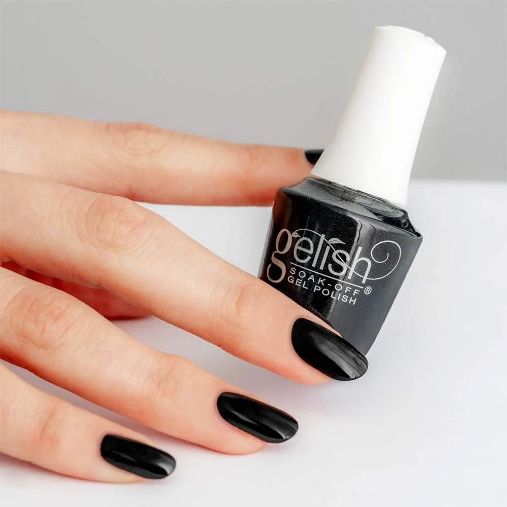 Гель-лак Gelish Mini Black Shadow UV, черный, 9 мл, фото №3 Гель-лак Gelish Mini Black Shadow UV, черный, 9 мл, фото №3