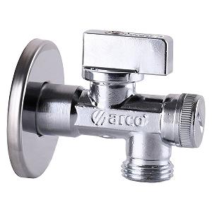 Кран кульовий кутовий з фільтром ARCO 1/2″x1/2″ 02400MAC - Фото 1