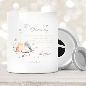 Скарбничка Vögel 1 Персоналізована для конфірмації - Фото 1