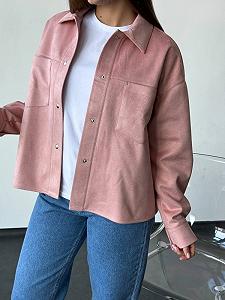 Сорочка жіноча замшева Reload Mohito пудровий - Фото 1